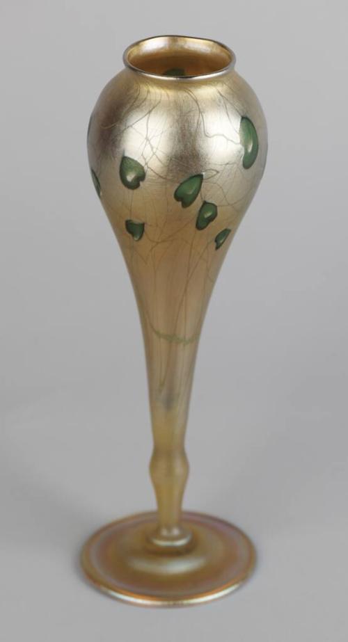 Gold Favrile Glass Floriform Vase