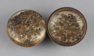 Satsuma Flat Round Covered Box