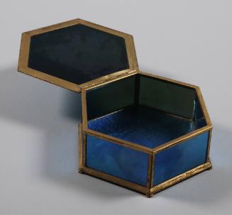 Favrile Blue Glass Box