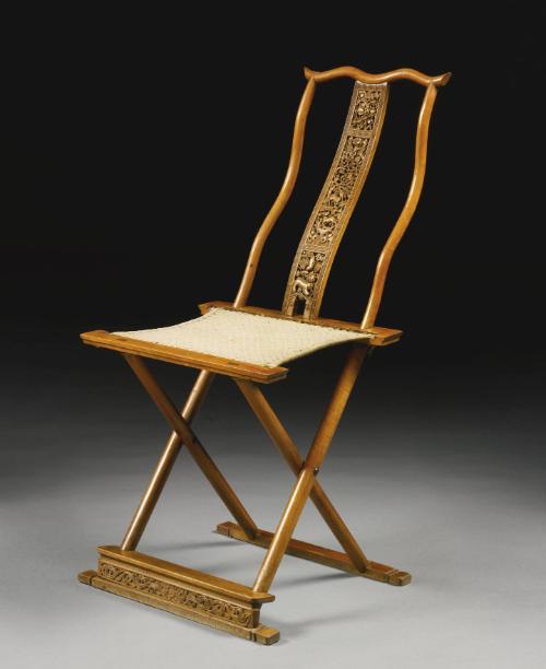 Baimu Folding Scholar's Chair (Jiaoyi)