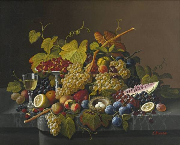 Still Life with Fruit and Bird’s Nest