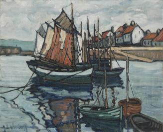 Untitled (Fishing Boats in a Normandy Port)