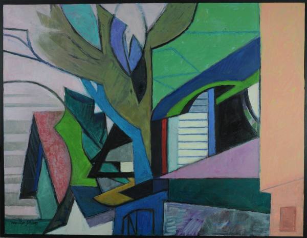 Untitled (Houses and Tree)