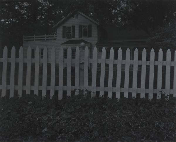 Untitled #1 (Picket Fence and Farmhouse) from the series Night Coming Tenderly, Black