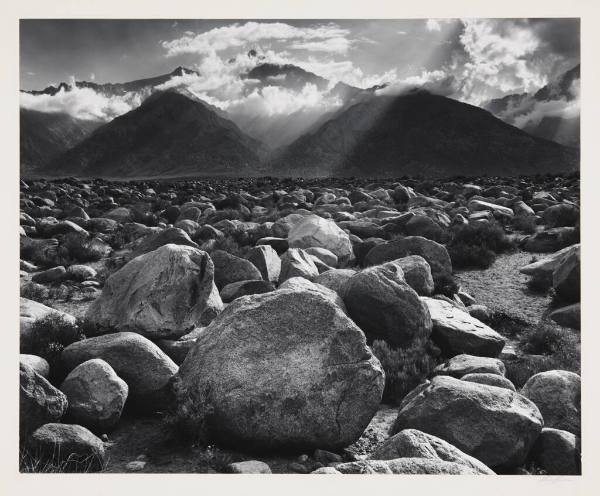 Clearing Storm, Mt. Williamson, Sierra Nevada, from Manzanar, California
