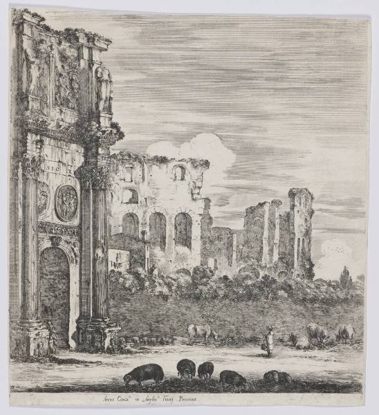 The Arch of Constantine and Colosseum