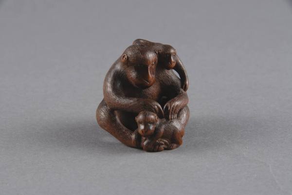 Monkey Group Netsuke
