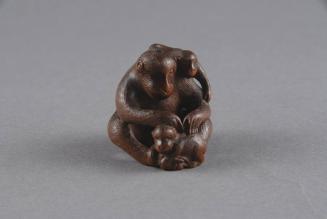 Monkey Group Netsuke