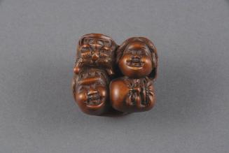 Mask Group Netsuke