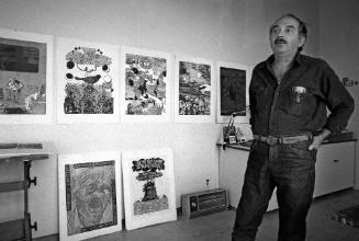 Antonio Frasconi in his studio in 1978. Jack Manning/The New York Times