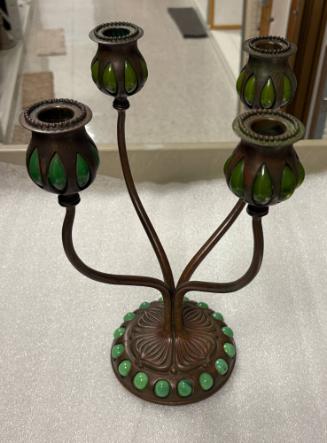 Four-Light Jeweled Candelabra