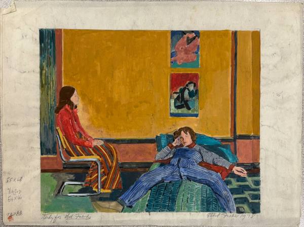 Study for The Conversation (earlier title ‘Old Friends’)
