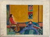 Study for The Conversation (earlier title ‘Old Friends’)

