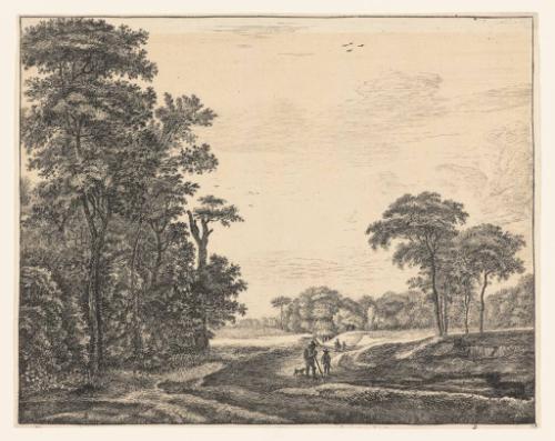 Wooded Landscape with Four Figures