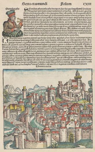 View of Tiburtina from the Liber Chronicarum (or Nuremburg Chronicle)