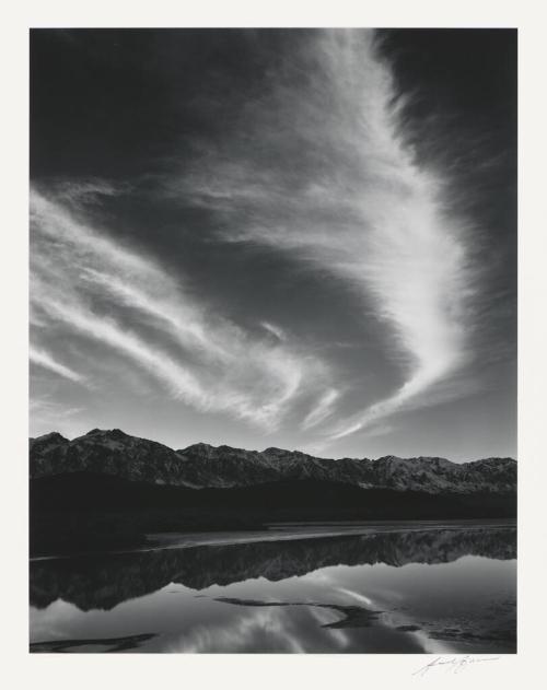 Sierra Nevada, winter evening, from the Owens Valley, California