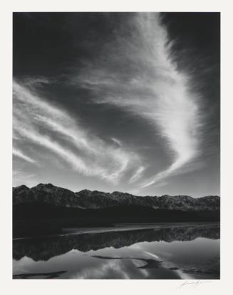 Sierra Nevada, winter evening, from the Owens Valley, California