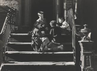 Gypsy Children Playing Cards, Pitt Street, New York