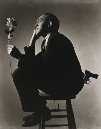 S. J. Perelman with Rose and Gun