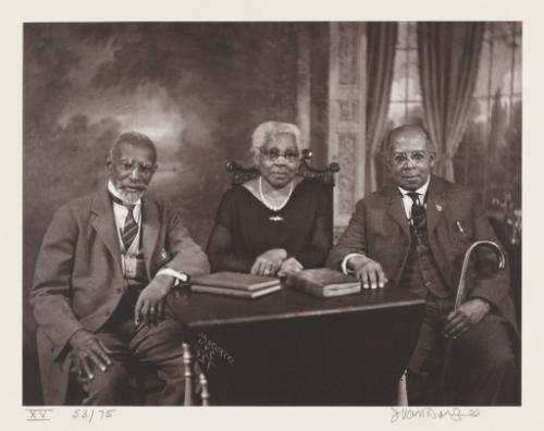 Portrait of Two Brothers and Their Sister, Harlem