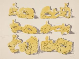 Six Reclining Figures Black