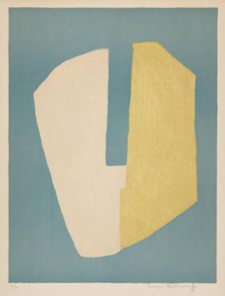 Untitled (Composition Bleue, Jaune, Blanche)