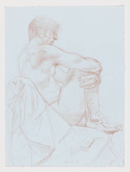 Untitled (Nude male in profile)