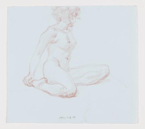 Untitled (Seated figure without top of head)