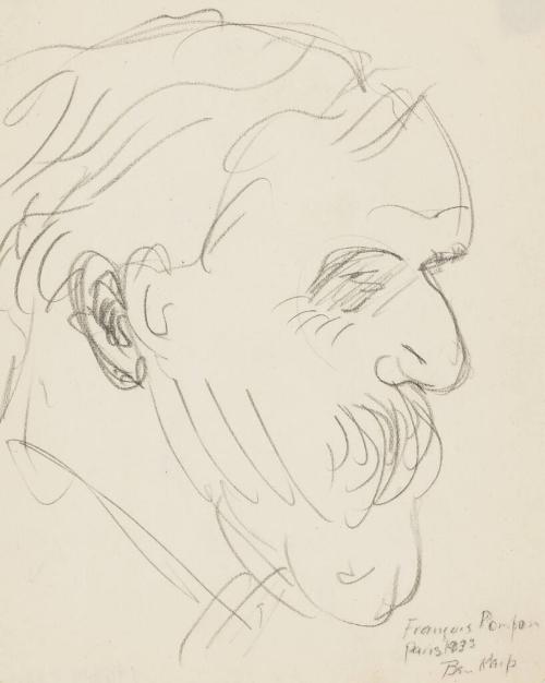 Portrait Sketch Of Francois Pompon