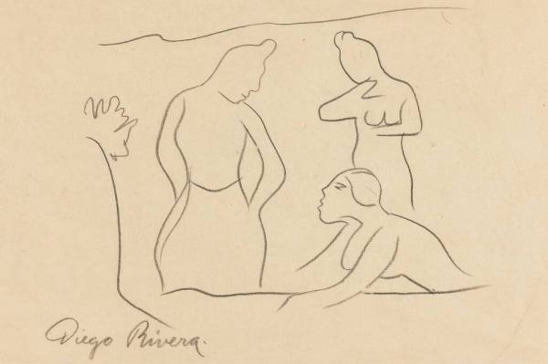 Three Bathers