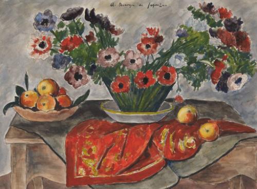 (Still Life with Flowers and Fruit)