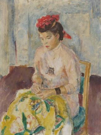 Lady with a Quilt