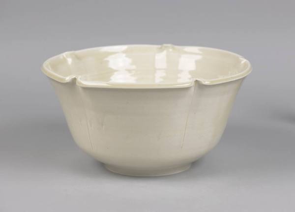 White Fluted Bowl