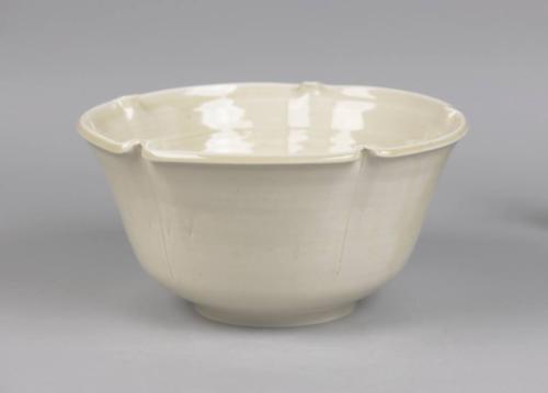 White Fluted Bowl