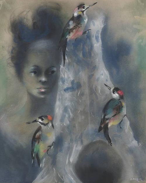 Girl with Birds