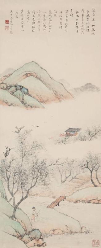 Landscape in the style of Wen Chengming