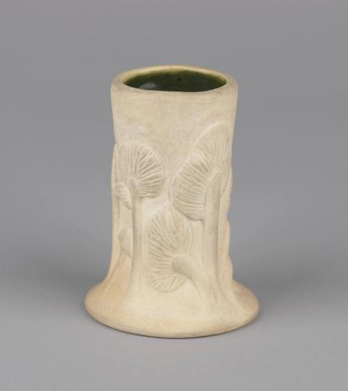 Tiffany Studios Favrile Bisque Pottery Cabinet Vase