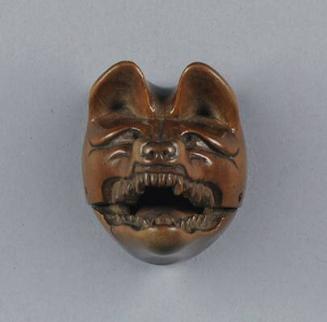 Fox Mask Netsuke