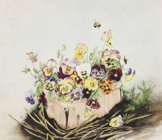 Pansies in Basket