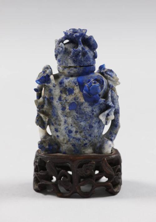 Lapis Lazuli Snuff Bottle With Lid