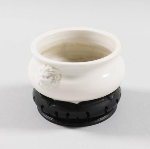 Blanc de Chine Censer with Base