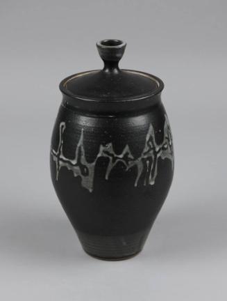 Black and white jar