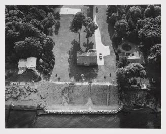 Aerial View, Lake Homes and Stone Sea Wall, Saugatuck, Michigan