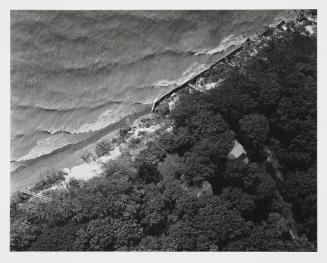 Aerial View, Shoreline with Sea Wall and Homes, Near Douglas, Michigan