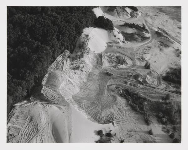 Aerial View, Sand Mining Forested Dunes